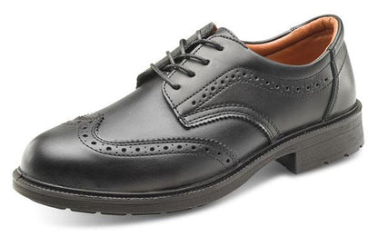 Beeswift Brogue Safety,Manger Shoe Black {All Sizes}