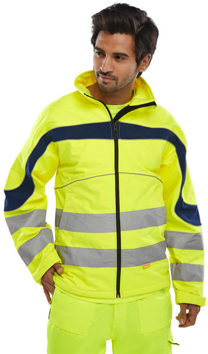 Beeswift Eton Yellow Hi-Vis Jacket - UK BUSINESS SUPPLIES