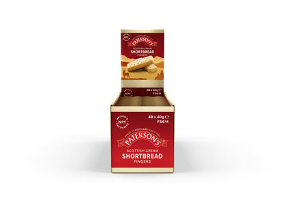 Patersons Scottish Cream Shortbread Fingers Mini Packs 40g (Pack of 48)