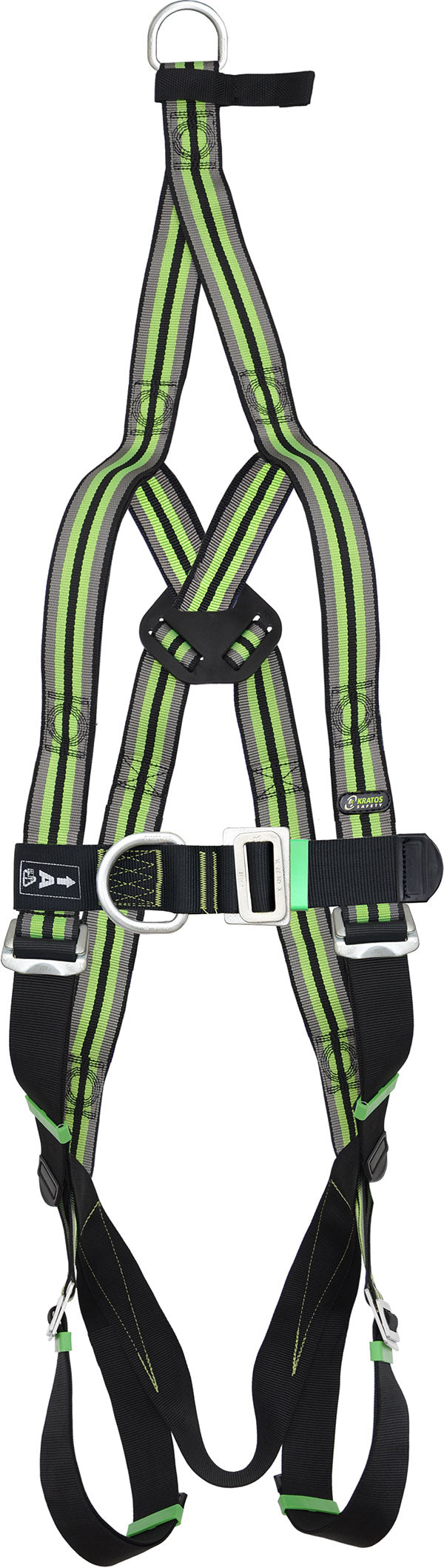 2 Point Rescue Harness Black/Green