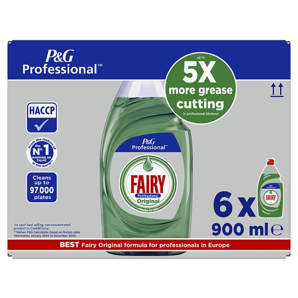 Fairy PROFESSIONAL Washing Up Liquid 3x 900ml
