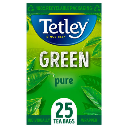 Tetley Pure Green Individually Wrapped Tea Bags  25's - UK BUSINESS SUPPLIES
