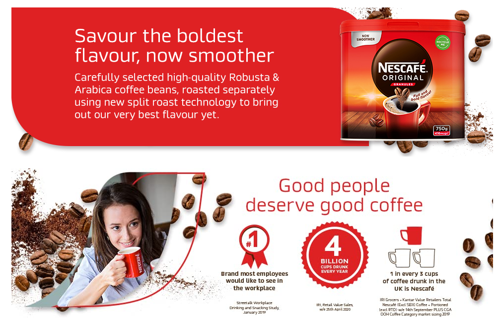 Nescafe One Cup Sticks Coffee Sachets (Pack of 200), New Smoother taste profile. - UK BUSINESS SUPPLIES