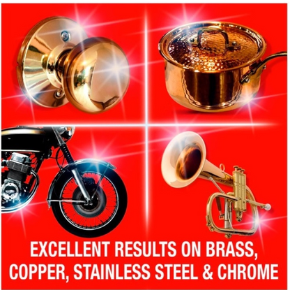 Brasso Liquid Metal Polish For Brass Copper Stainless Steel & Pewter 3x175ml