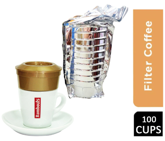 Rombouts Original Medium Roast Individual Coffee & Filters 10 - UK BUSINESS SUPPLIES