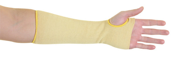 Beeswift Glovezilla Para-Aramid Sleeve With Thumb Hole 12" Yellow 12" (Pair)