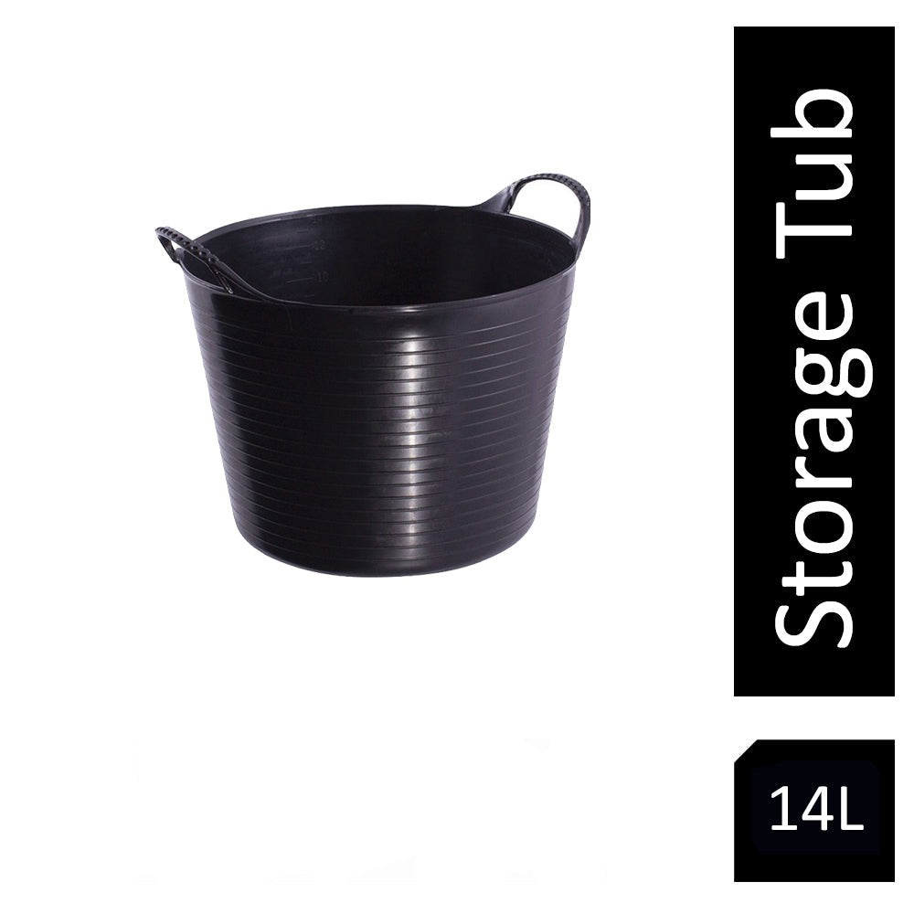 Red Gorilla {Tubtrug} Black Recycled Tub Small 14 Litre