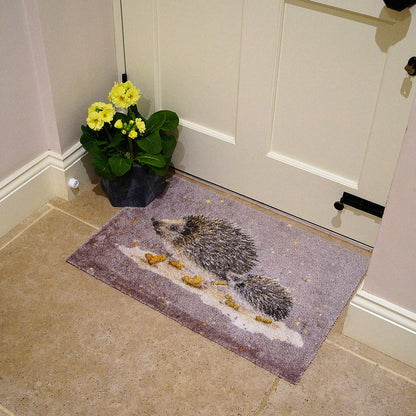 Bree Merryn Hedgie Hike Luxury Washable Doormat | HEDGEHOG 50 x 75cm