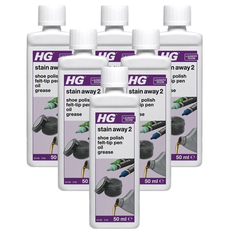 Hg Stain Away No. 2 For Stains Caused By Marker Pens, Grease, Oil, Shoe Polish, Etc.