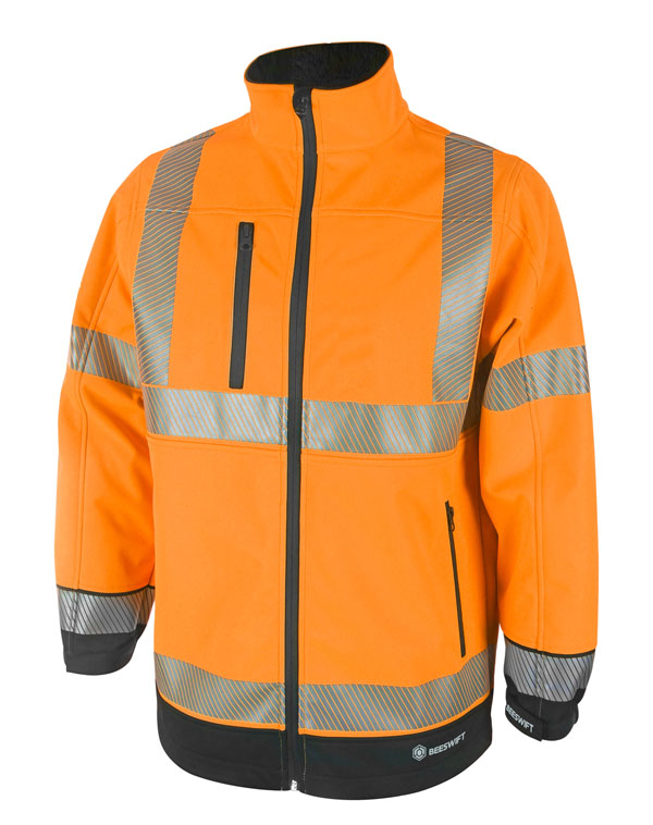 Beeswift Deltic Hi-Vis Two-Tone Soft Shell Jacket - {ALL COLOURS / SIZES}