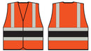 Orange Wceng Vest With Black Band 3XL