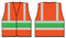 Orange Wceng Vest With Green Band Sml