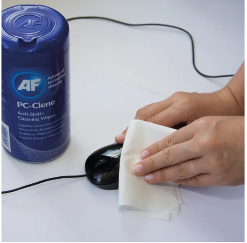 AF PC-Clene Anti-Static Cleaning Wipes Tub (Pack of 100) PCC100