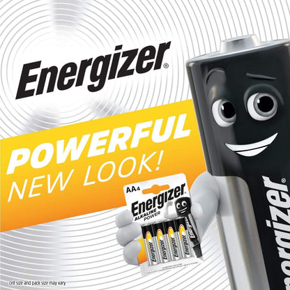 Energizer AA Alkaline Power Home Batteries Pack 24's - UK BUSINESS SUPPLIES