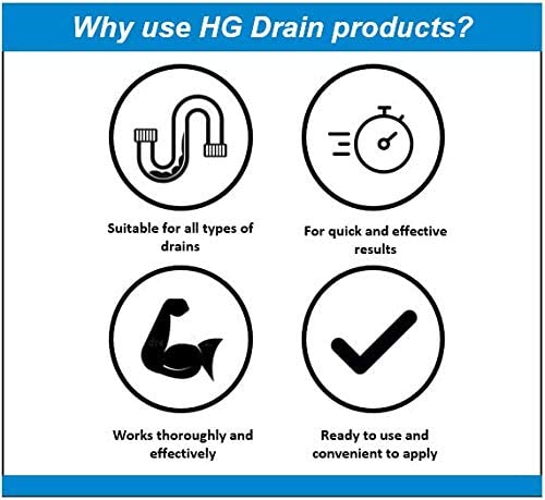 HG Drain Powerful Liquid Drain Unblocker 1 Litre - UK BUSINESS SUPPLIES