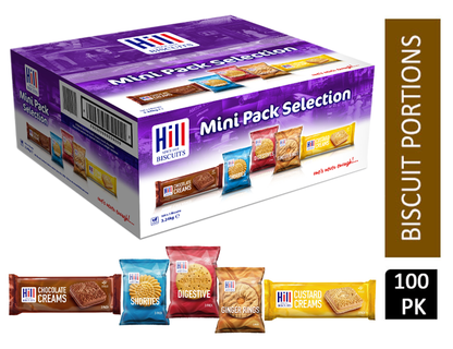 Hill Biscuits 100 x 3pk MINI PACK SELECTION