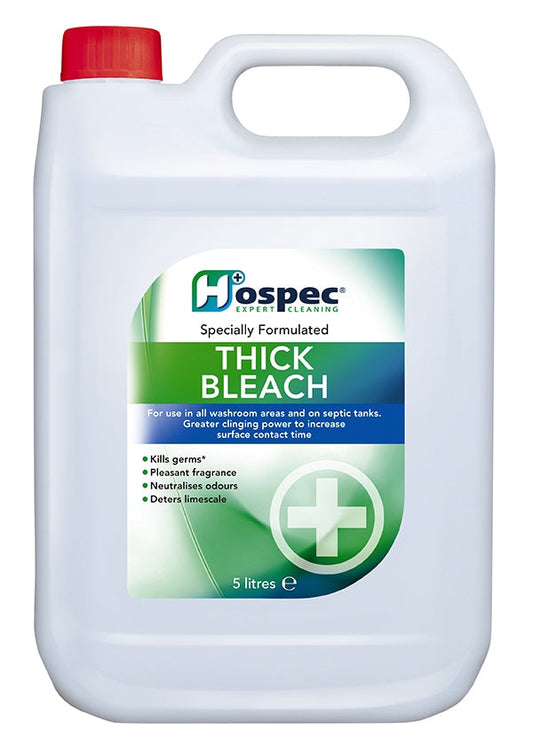Hospec Thick Bleach 5 Litre {NHS Approved} - UK BUSINESS SUPPLIES