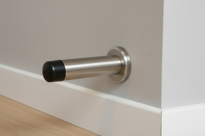 Projection Wall Mounted Door Stop - 2.5" - Aluminium S3157