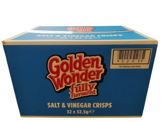 Golden Wonder Crisps Salt and Vinegar Pack 32's