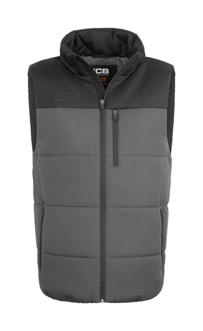 Jcb Unisex Padded Gilet Grey/Black ALL SIZES