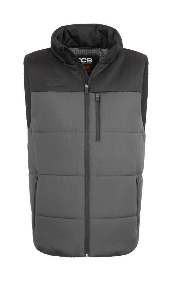 Jcb Unisex Padded Gilet Grey/Black ALL SIZES
