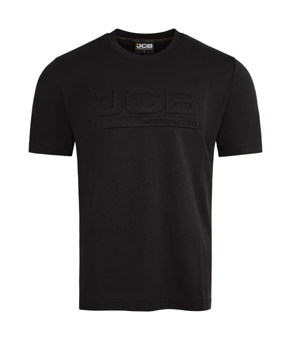 Jcb Unisex 3D Embossed T-Shirt Black ALL SIZES