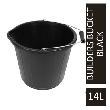 Janit-X Builders, Gardeners Buckets Black 14L Capacity