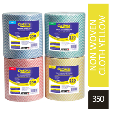 Ramon Hygiene Optima All Purpose, Non Woven Cloth Roll 350 Sheet {Yellow}