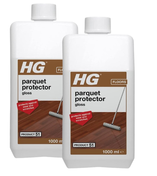 HG Parquet Protective Coating Gloss Finish 1 Litre | 2 Pack Bundle