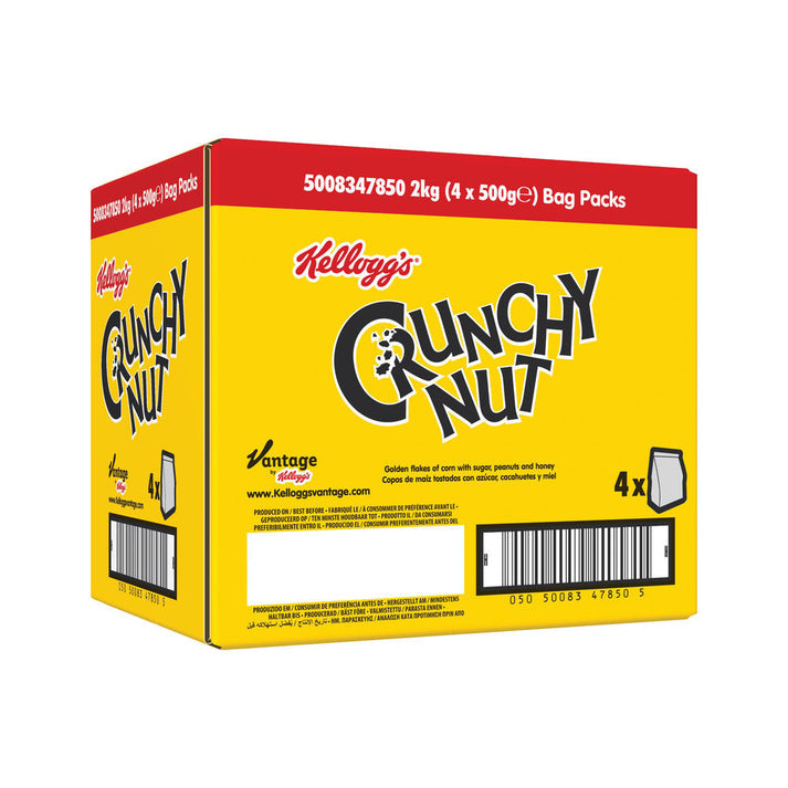 Kellogg's Crunchy Nut Cornflakes Bag 500g (Pack of 4) 5147850000