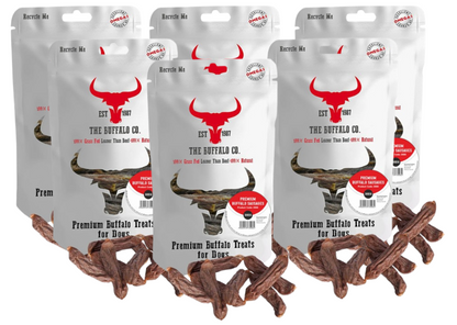 The Buffalo Co: Sausage Dog Treats 300g Pouches | 100% Natural Dog Treat