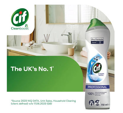 Cif Pro Formula Original Cream Cleanser 750ml | 3 Pack Bundle