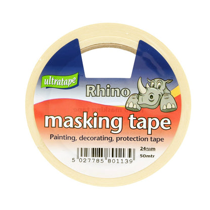 Ultratape Masking Tape 24mm x 50m (3 Pack Bundle)