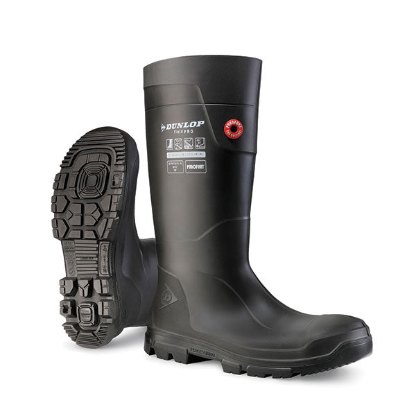 Purofort Terrapro Full Safety Black Wellington ALL SIZES