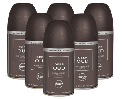 Airpure Designer Collection Air Freshener Deep Oud Automatic Refill 250ml
