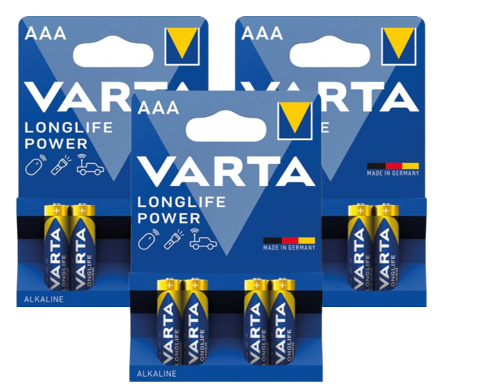 Varta AAA High Energy Battery Alkaline (Pack of 12)