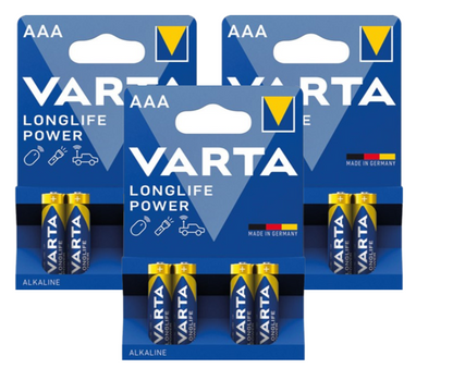 Varta AAA High Energy Battery Alkaline (Pack of 12)