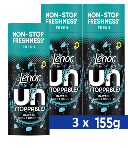 Lenor Scent Booster Beads | Fresh Fragrance | 3 x 155g