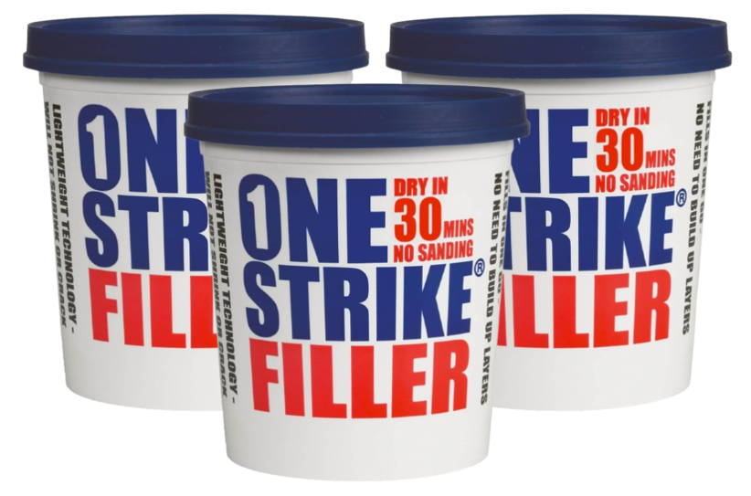 Everbuild One Strike Multi-Purpose Quick-Drying Filler White | 3 x 1L