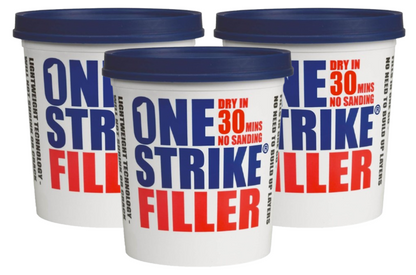Everbuild One Strike Multi-Purpose Quick-Drying Filler White | 3 x 1L