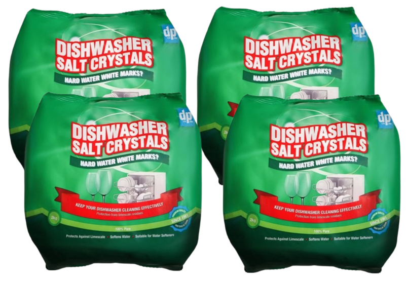 Dri Pak Dishwasher Salt 2kg | 4 Pack Bundle