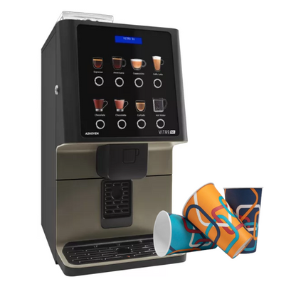 Venezia New Vibrant 12oz Paper Vending Cups 50's