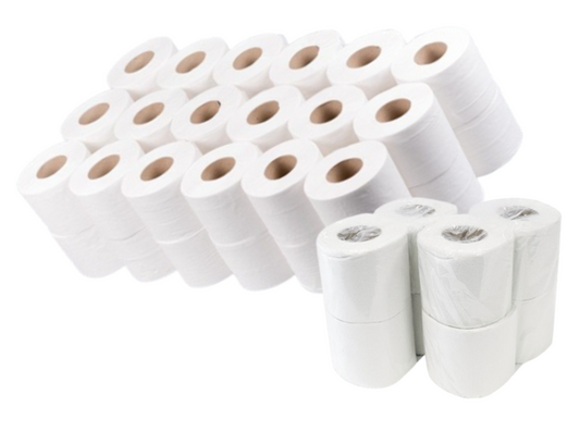 Janit-X White Toilet Roll 2 Ply 200 Sheets White (Pack 36) - TR200R
