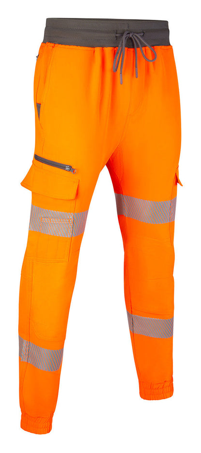 Beeswift Mens Hi-Vis Orange Work Joggers ALL SIZES