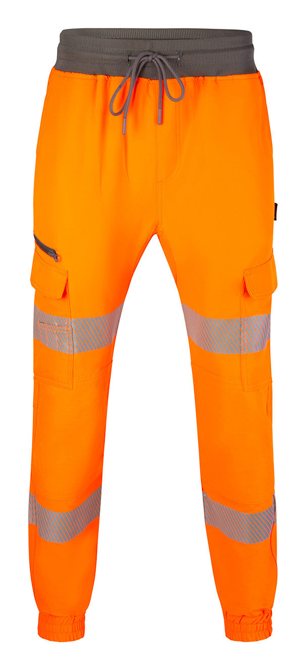 Beeswift Mens Hi-Vis Orange Work Joggers ALL SIZES