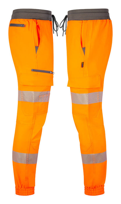 Beeswift Mens Hi-Vis Orange Work Joggers ALL SIZES