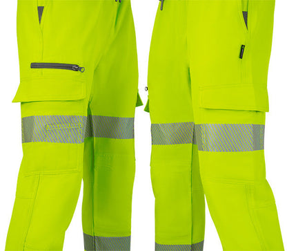 Beeswift Mens Hi-Vis Yellow Work Joggers ALL SIZES