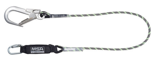 Msa 1.8M Kernmantle Energy Absorbing Lanyard Chrome 1.8M