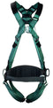 Msa Standard V-Form Back/Chest/Hip D-Ring Qf Harness W/Waist Belt Green Standard