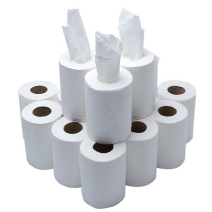 Janit-X Eco 100% Recycled Mini Centrefeed Rolls White 2 Ply 12x60m